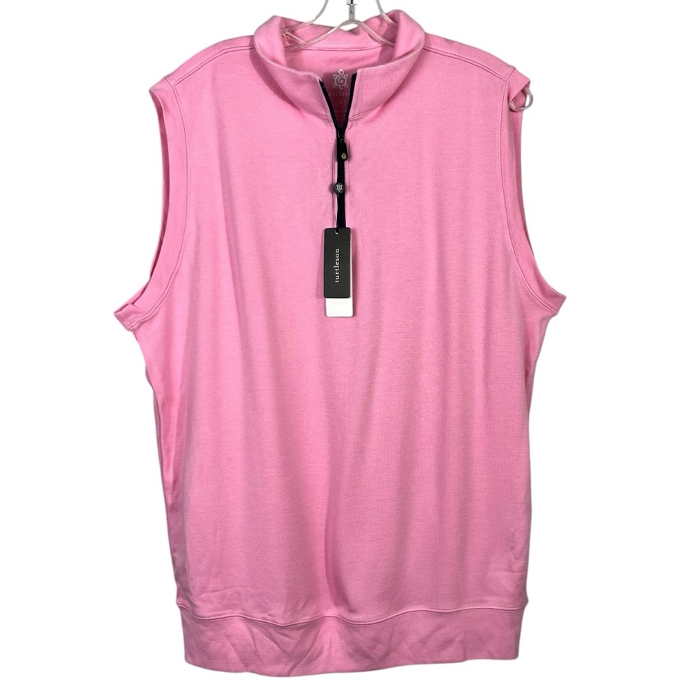 Turtleson Tour Performance Pink Sleeveless Lightweight Golfing Athletic Vest NWT